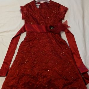 red formal dress